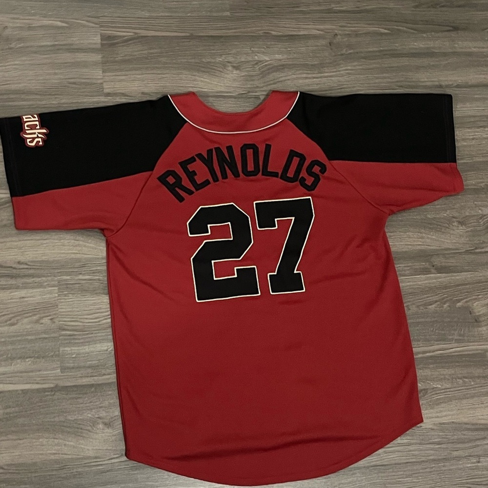 Red Diamond Backs Baseball Jersey - Picture 2 of 5